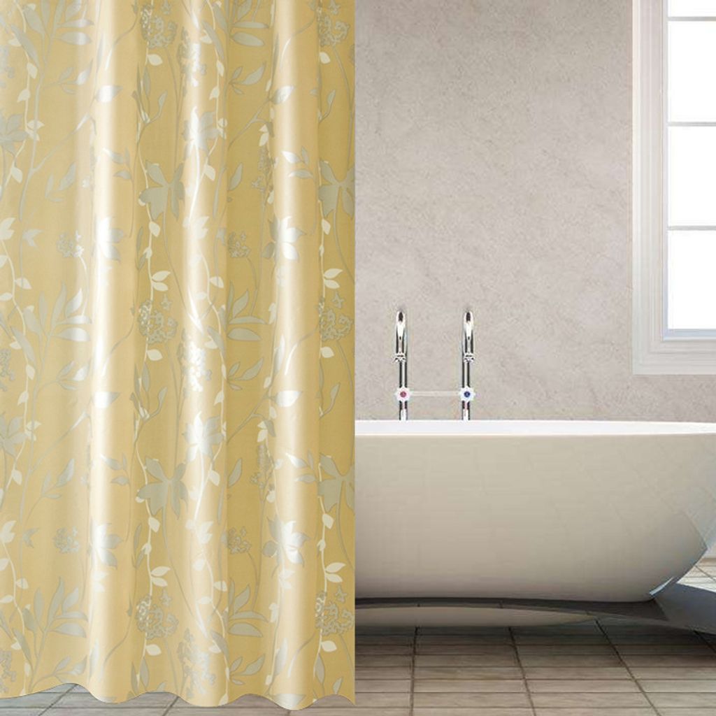 Duschvorhang 180x200cm inkl. Ringe Badewannenvorhang PEVA für Badewanne Dusche Vorhang Wasserdicht Waschbar Anti Schimmel Duschvorhänge