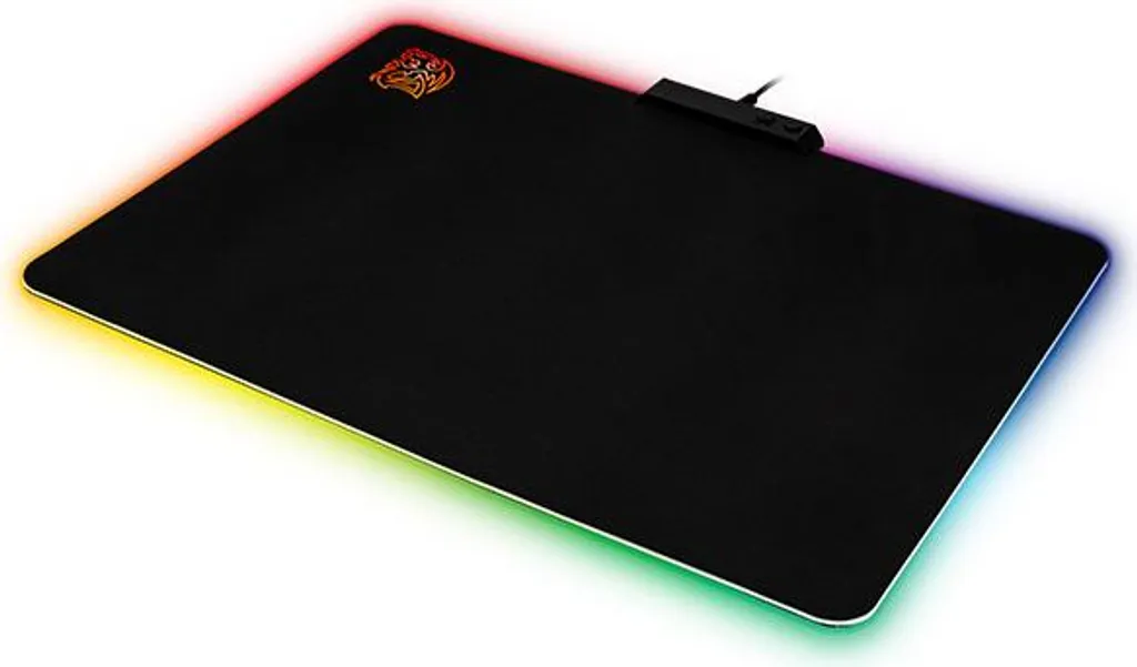 Tapis de Souris Gaming pour Joueur exigeant Thermaltake RGB Noir et USB
