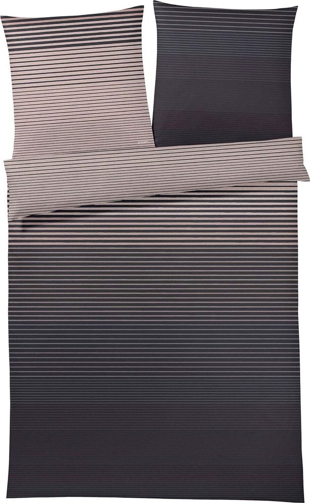 Joop! Mako-Satin Bettwäsche 135x200 Grades Lines rose schale Streifen 4067-1