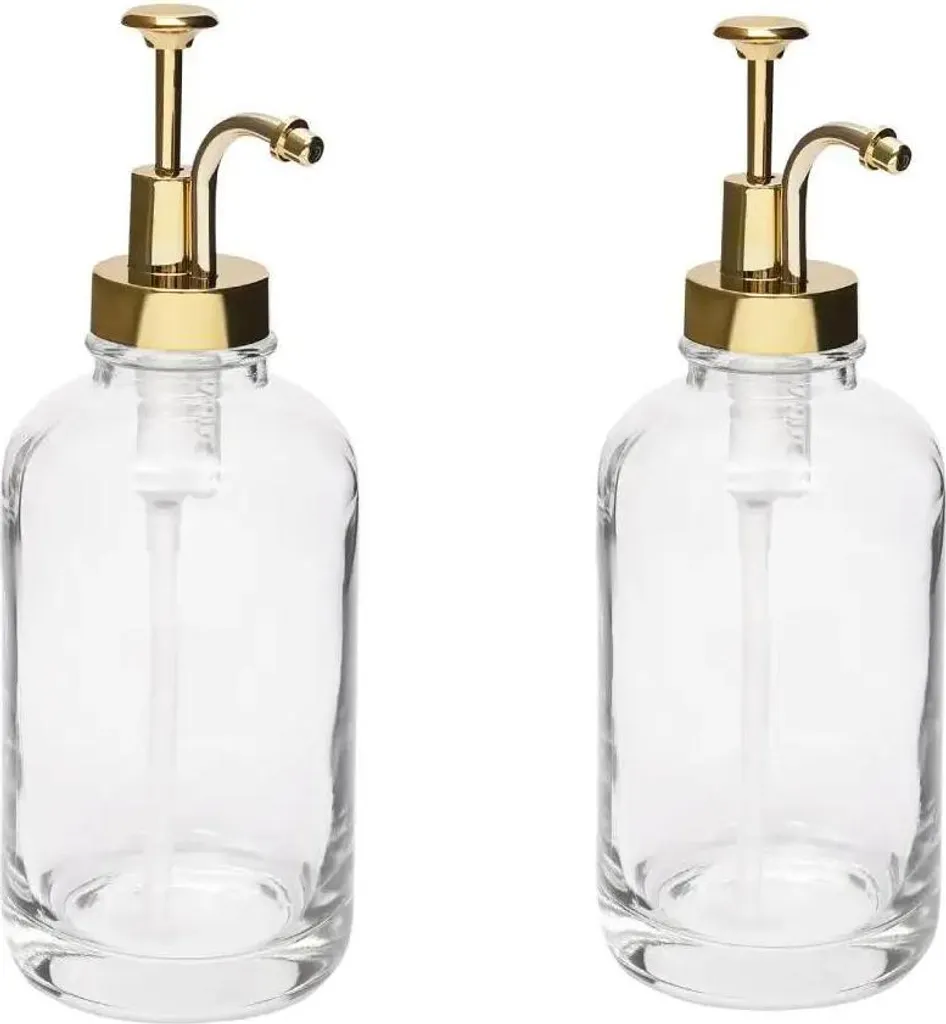 Set 2 Bottiglie Dispenser Per Sciroppo Caffè 500ml Con Pompa, 24 Etichette E Imbuto Acciaio Inox, Nero - 3
