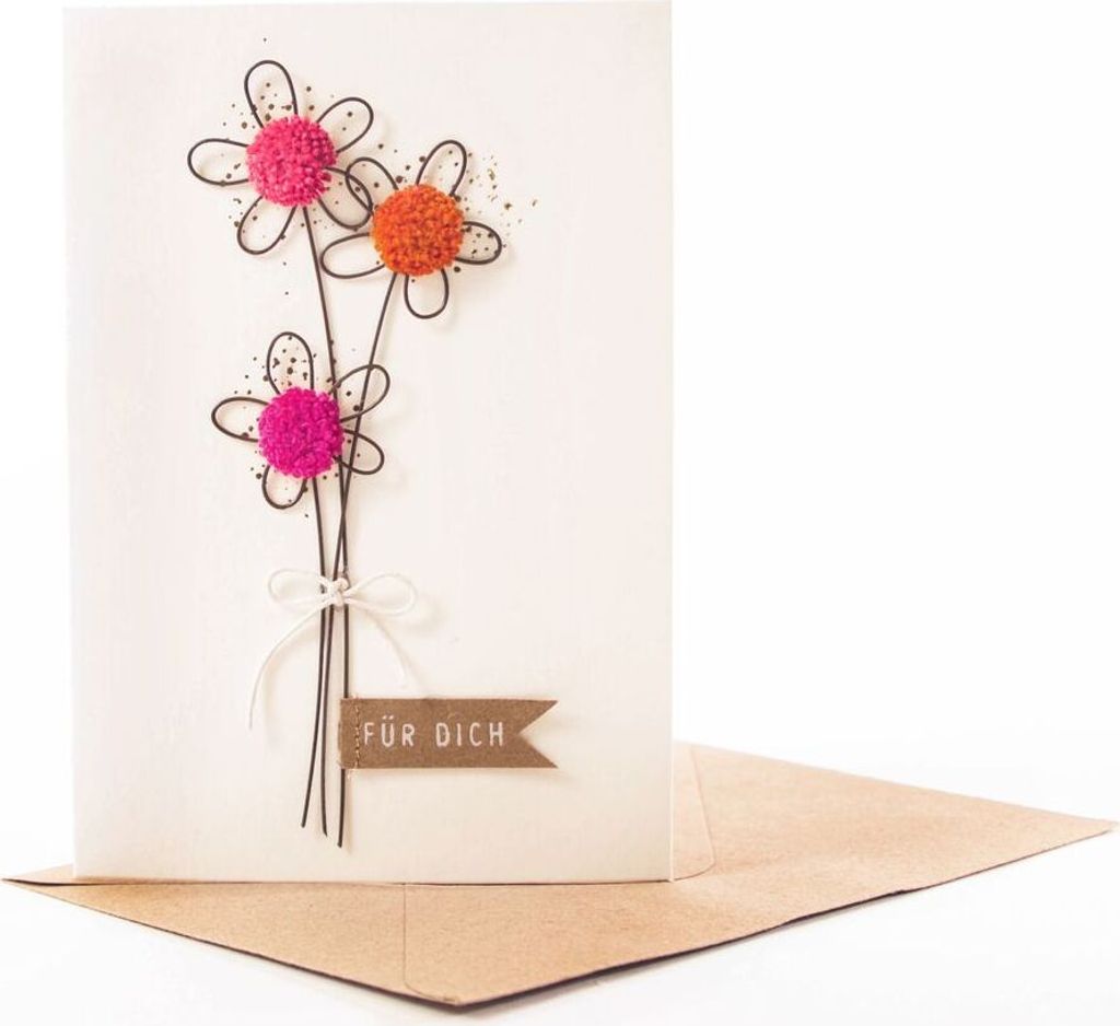 Pompomkarte "Für dich"