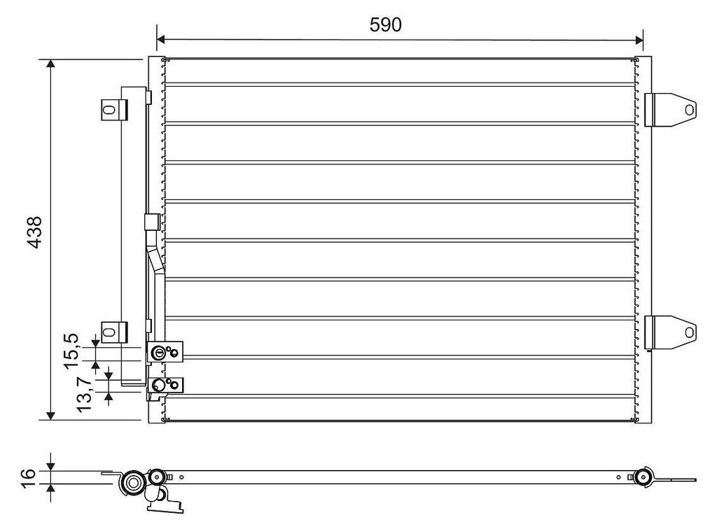 VALEO 812749 Kondensator Klimaanlage Klimakondensator für VW Passat Variant (3C5) +Trockner