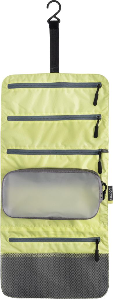 Cocoon Hanging Toiletry Kit - Minimalist Light star grey/wild lime