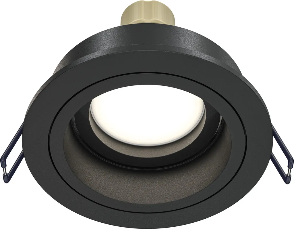 Spot encastrable anti-éblouissement Maytoni Atom noir GU10 aluminium