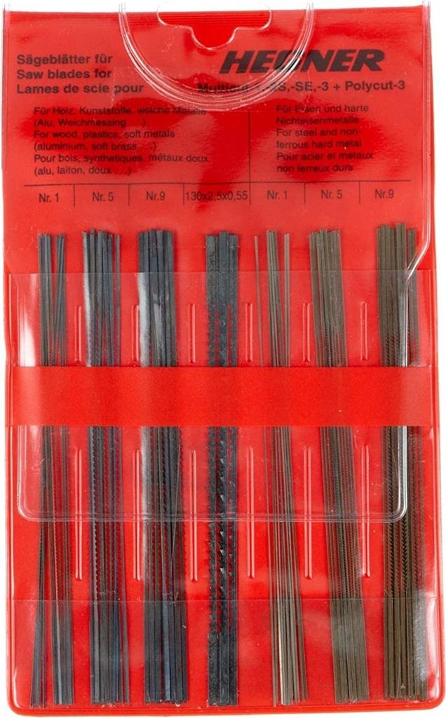 Hegner  Sortiment Sägeblätter (60 Stk.) , 00095300 Produktbild 