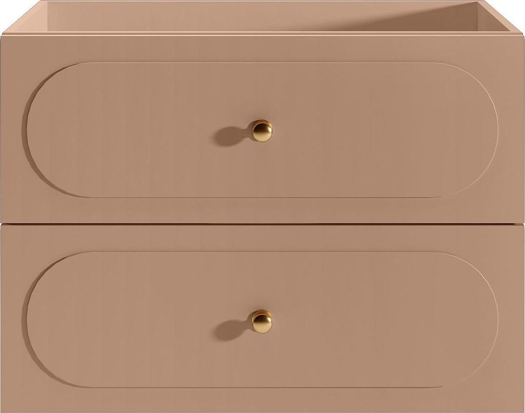 Badezimmer-Wandschrank für Waschbecken - Altrosa - 80 cm - SATOBAL