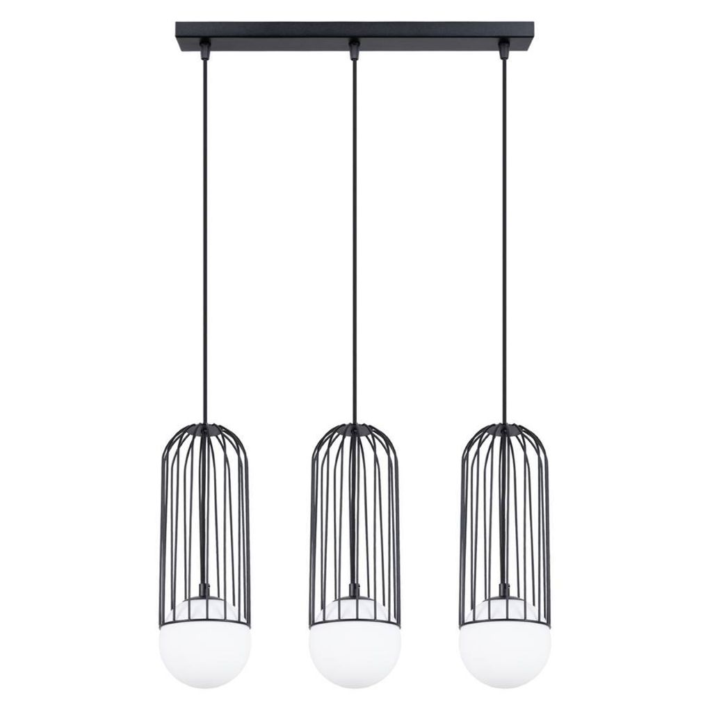 Lampa wisząca BRINA czarna 3xG9x8W metal wym:115x12x12cm Zdjęcie produktu 