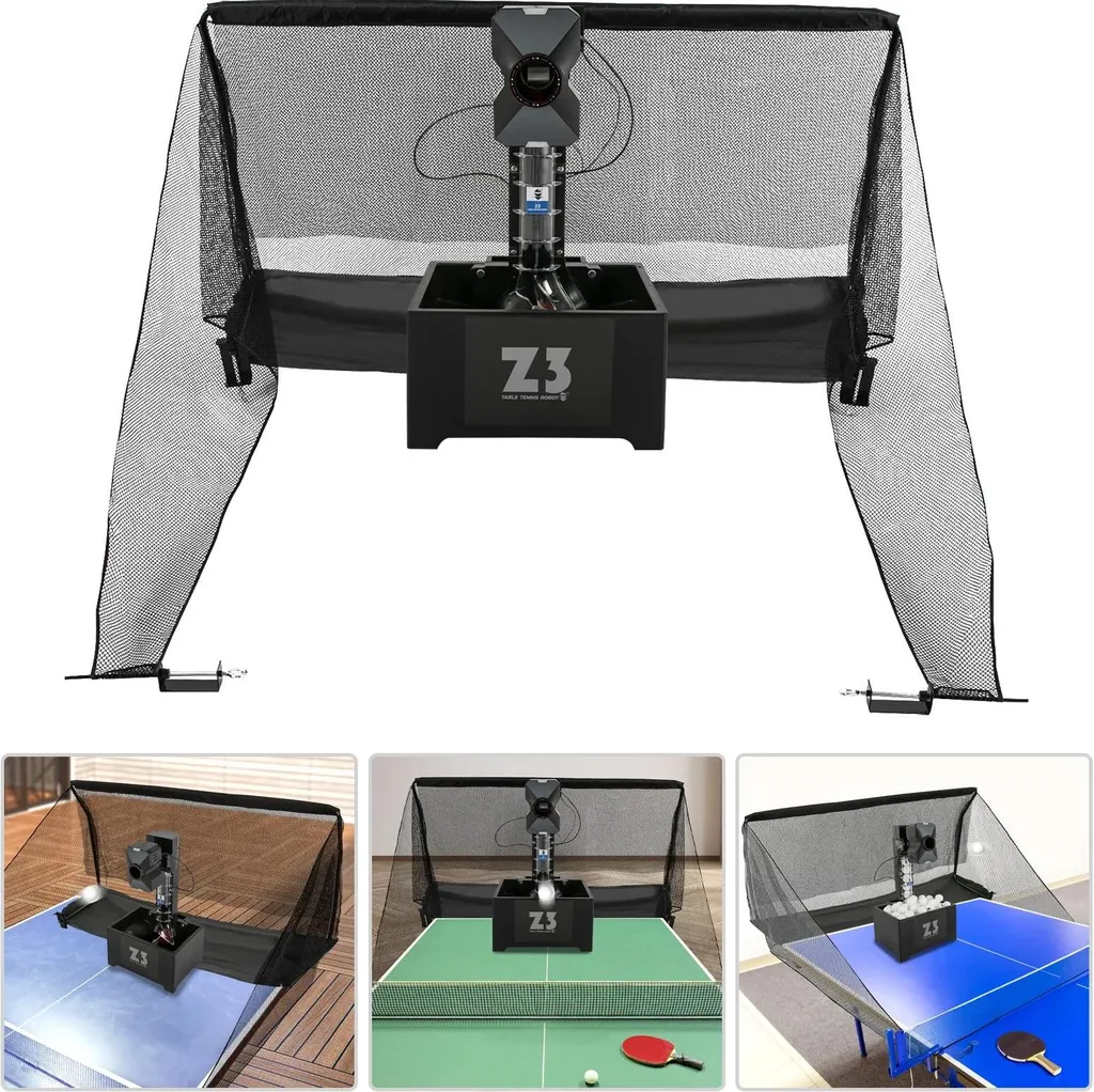 Lance-balles automatique de ping-pong avec 10 modes et télécommande 2.4G - 5