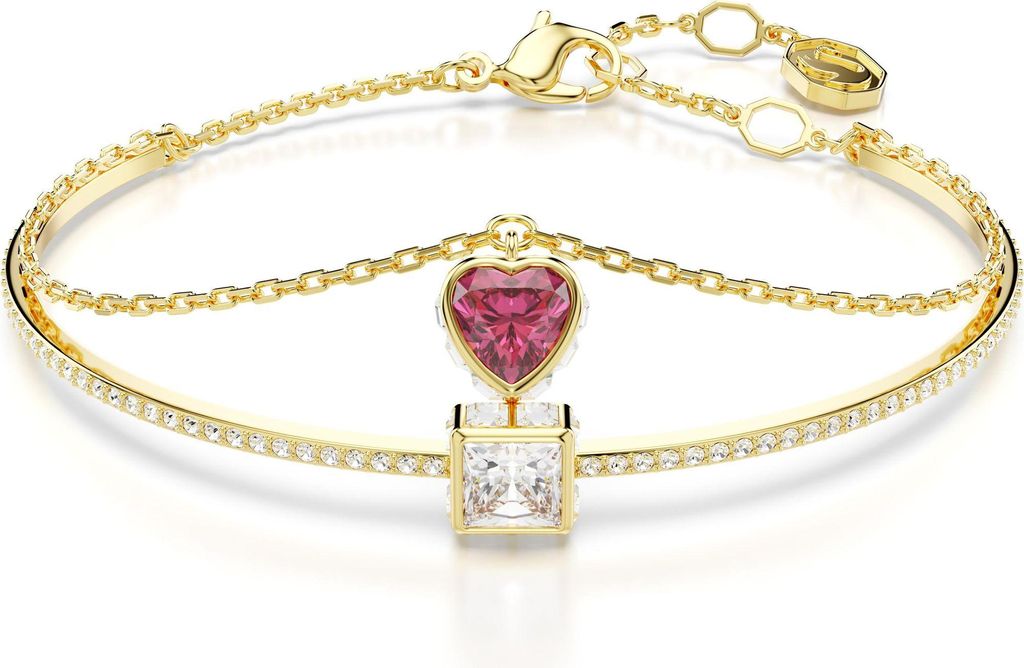 SWAROVSKI Damen Armreif Rot Zirkonia Goldlegierungsschicht Produktbild 