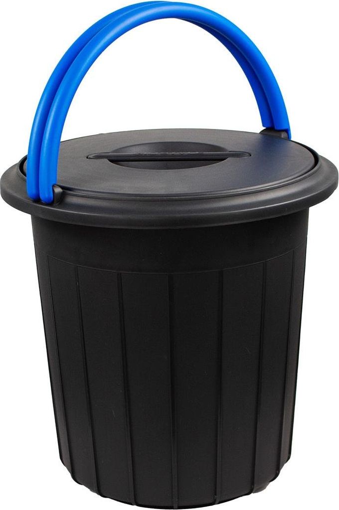 Eco Solution - Afvalemmer mit Deksel 25L - Blau