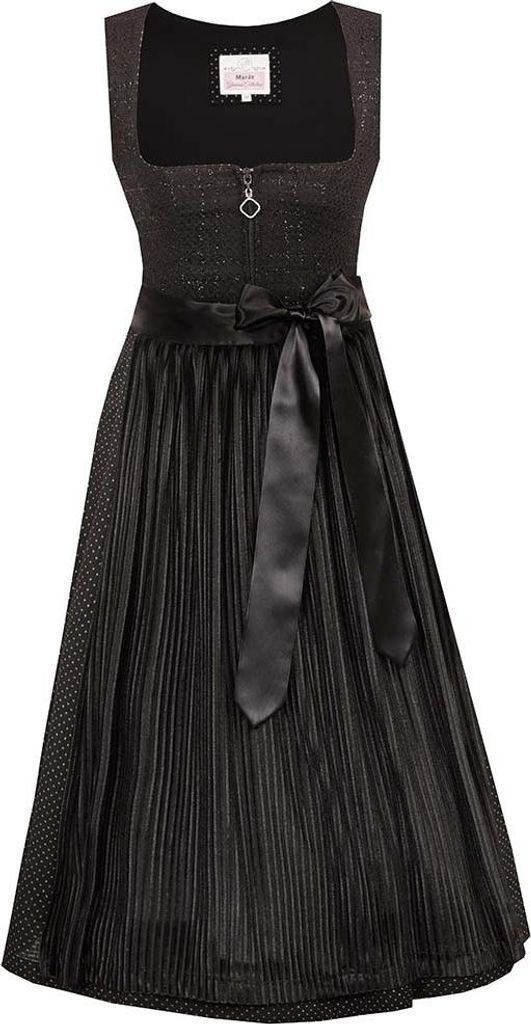Dirndl Breitenbrunn Länge 65cm schwarz 48