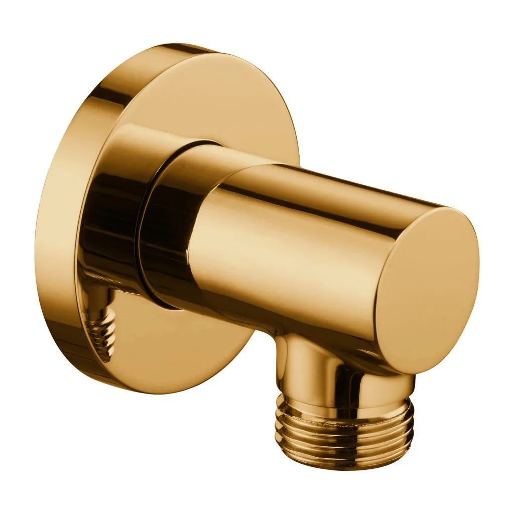 Pomme de douche dorée Omnires S008GL robuste contre calcaire et corrosion