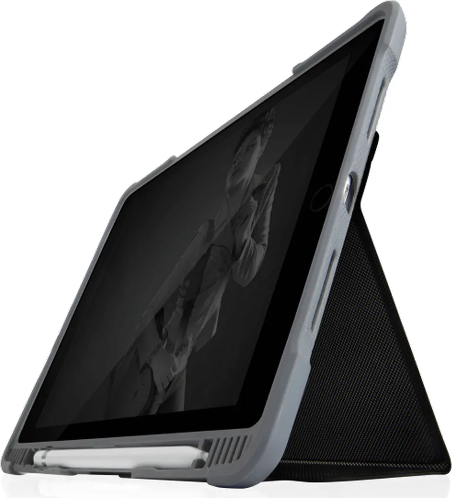 Coque iPad 10.2 STM Dux Plus DUO idéale pour classe et bureau bleu