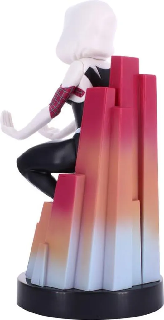 Serre-câble figurine Spider-Gwen Ghost-Spider de 20 cm pour bureau