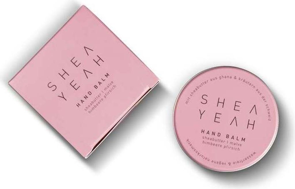 SHEA YEAH Hand Balm Himbeere Pfirsich 40g Wasserfrei vegan Produktbild 7