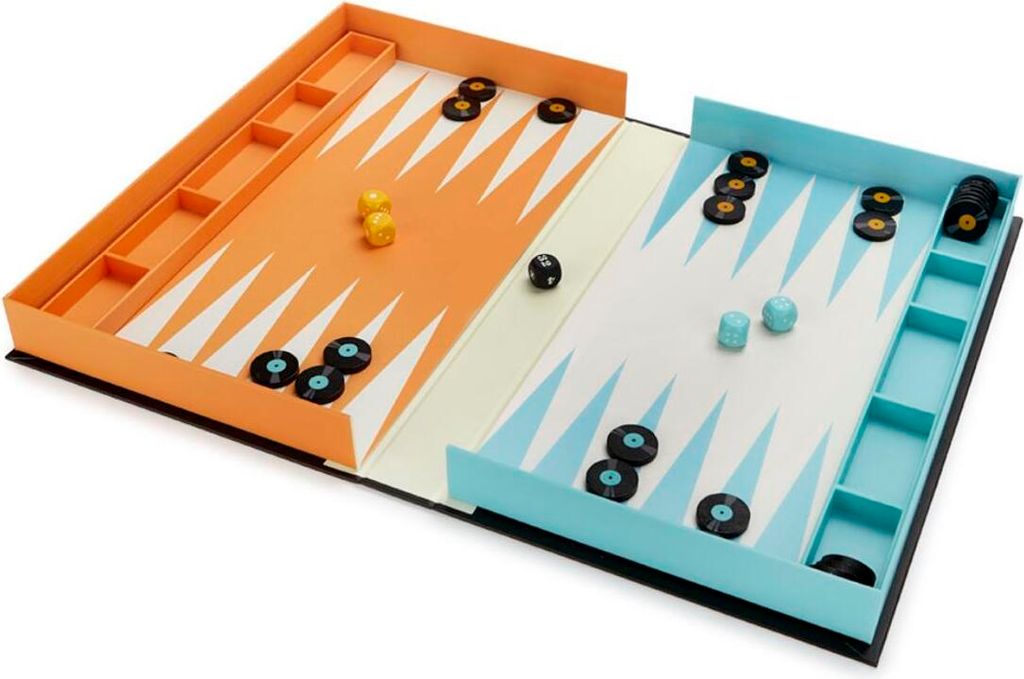 Balvi Backgammon Brettspiel aus Holz Greatest Hits