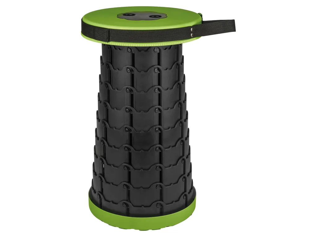 Tabouret de camping pour randonnée et pêche pliable CALIMA 46067 noir