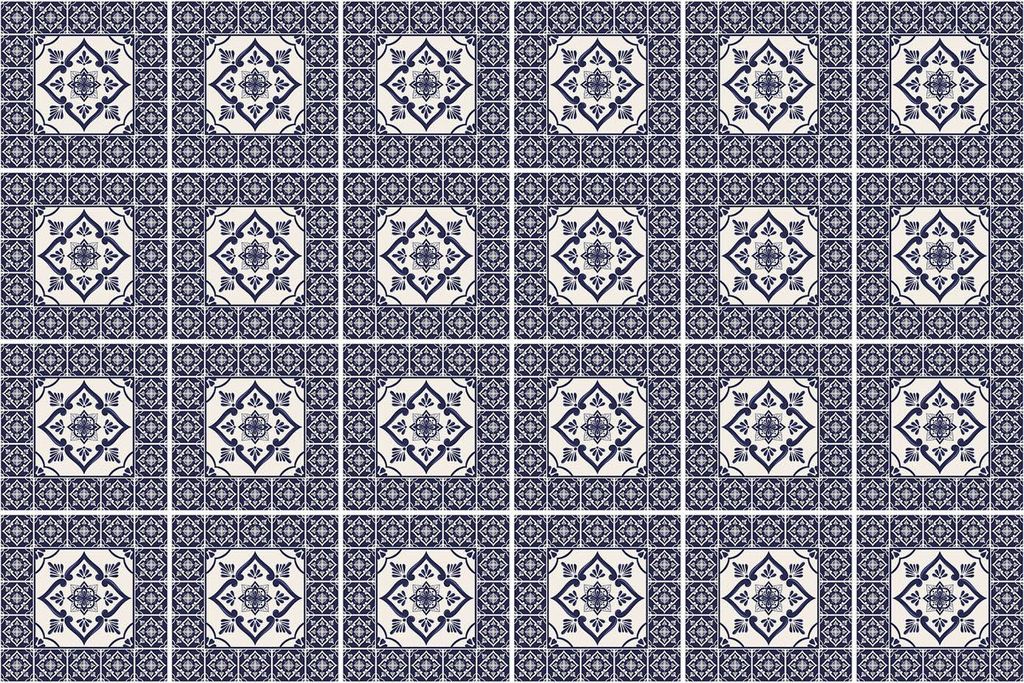 Fliesenaufkleber 20 x 20 cm – 24 Stück – Selbstklebend – Wasserfest – Pflegeleicht – Hitzebeständig – Für Küche & Bad – Griechisc...