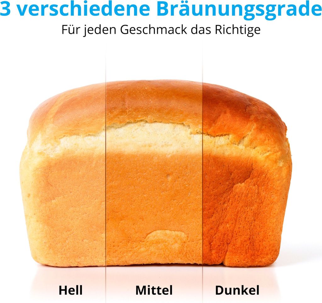 MEDION Brotbackautomat (Brotbackmaschine, 550 Watt, bis zu Produktbild 5