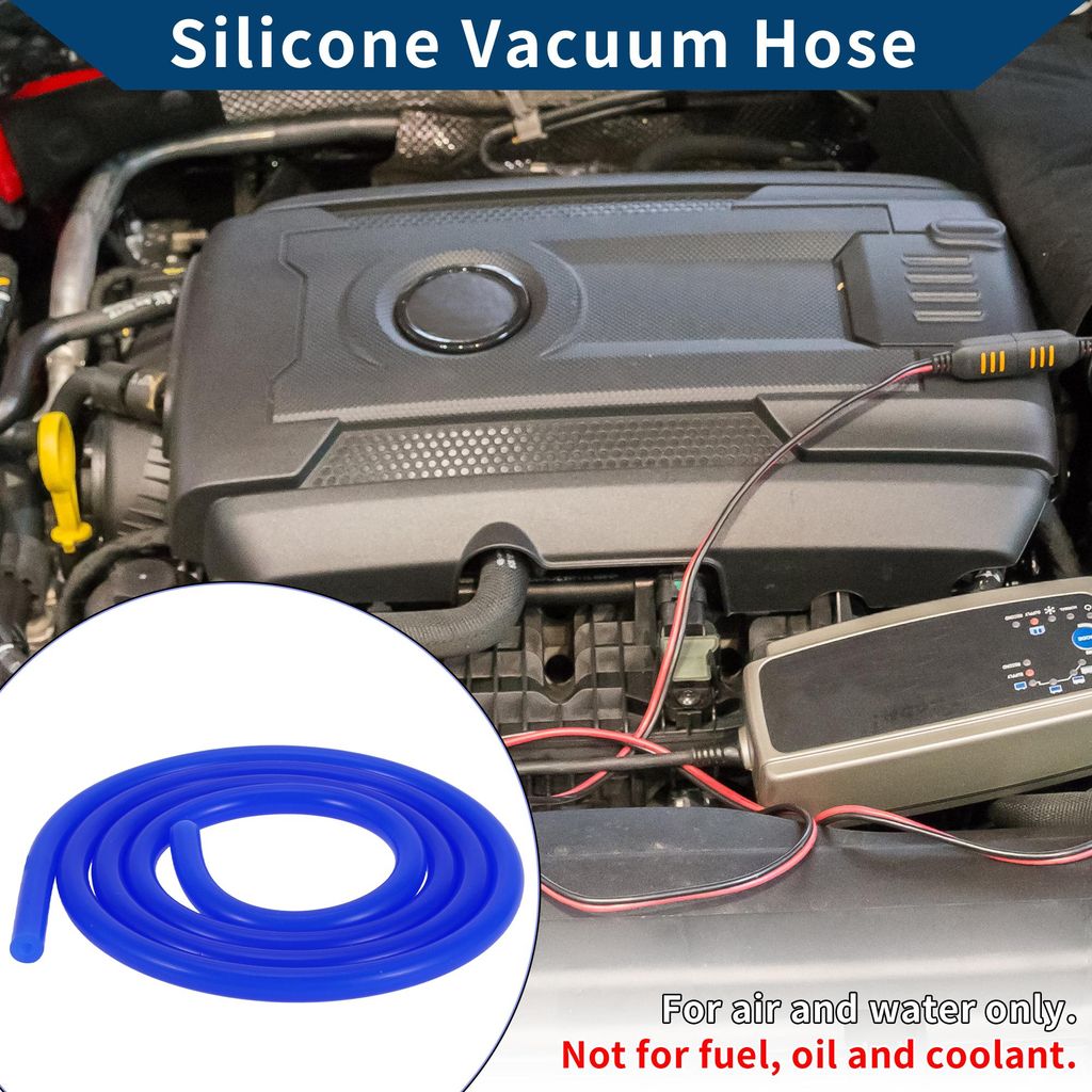 Silikon-Vakuumschlauch für Automobil-Vakuumsysteme Hochtemperatur 4Ft 3/16" 4mm ID 2,5mm Dicke 1 Stück Blau 130PSI Maximaldruck