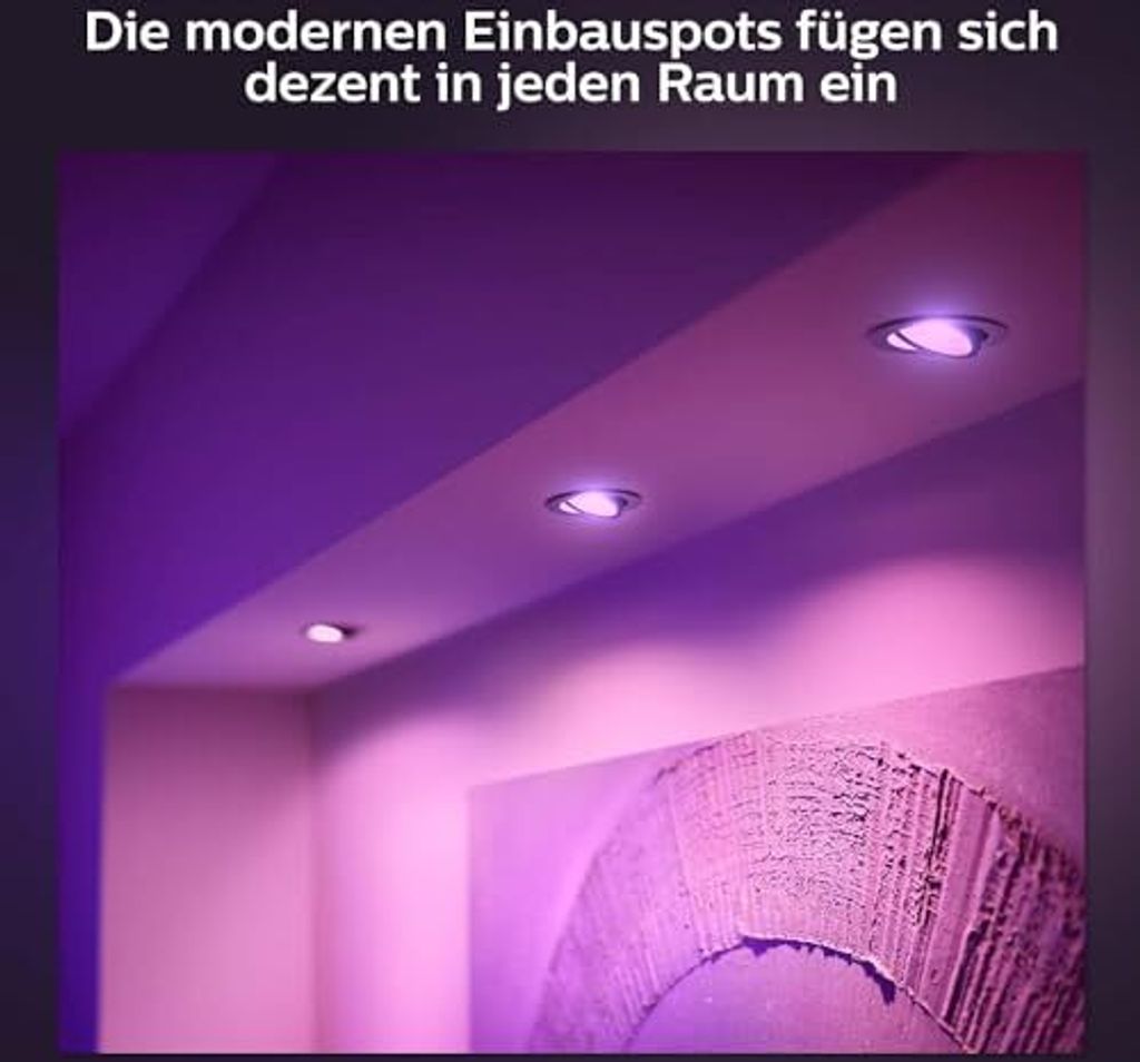 Philips Hue White & Color Ambiance Centura Einbauspot 1 Produktbild 5