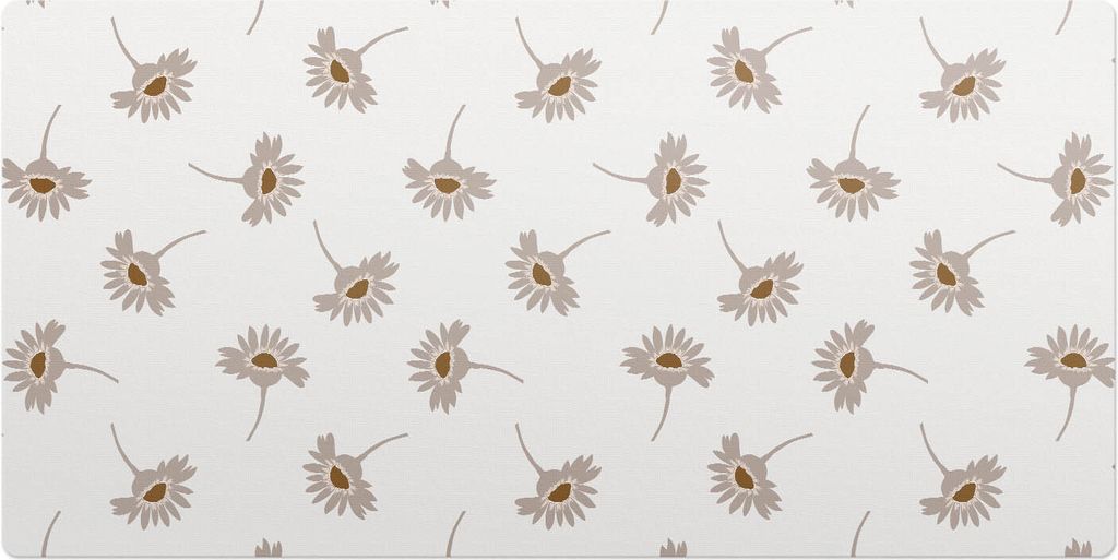 Florales Retro-Muster– Schreibtischunterlage – Schreibtisch Tischunterlage – 120x60 cm – Unterlage Groß Schreibtischmatte