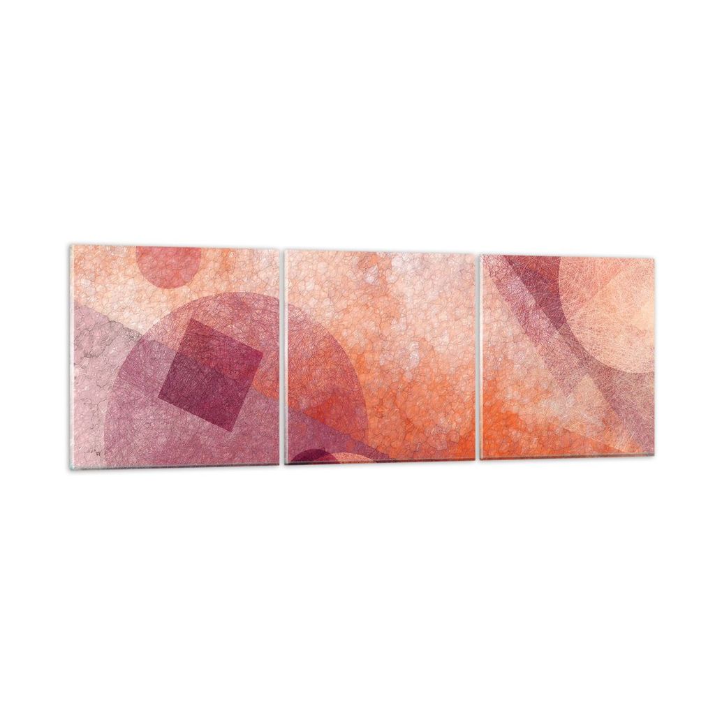 Bilder auf glas - Abstraktion modern - 90x30cm - Glasbilder - Wandbilder - Kunstdruck - zum Aufhängen bereit - Wanddekoration aus Glas - Glas Bild...