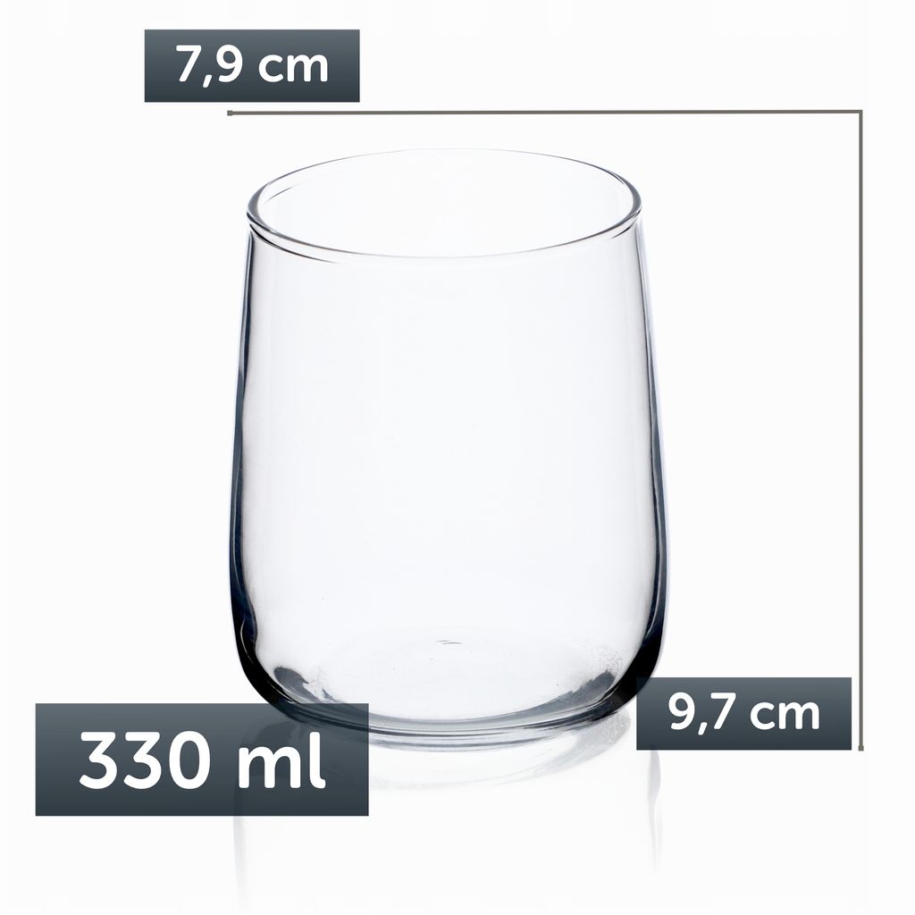 KADAX Wassergläser "Alezio", Trinkgläser, 330 ml, 6 Stück Produktbild 4
