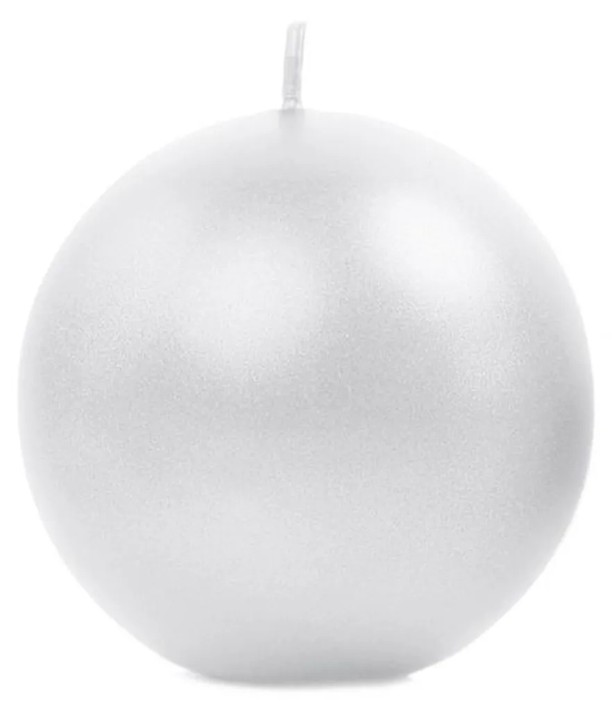 Bougie perle 8cm pour ambiance de soirée chic lot de 6 bougies balles
