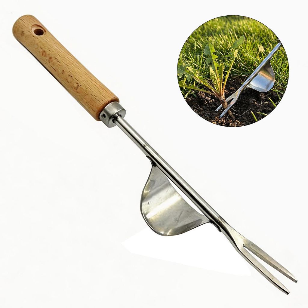 Handjätgerät für den Garten, Unkrautstecher Edelstahl, Produktbild 
