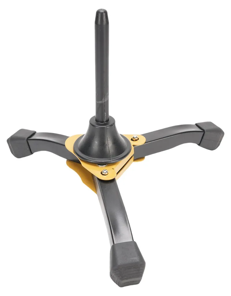 Support Saxophone Droit en Fer Noir Pliable pour Clarinette - Modèle S1