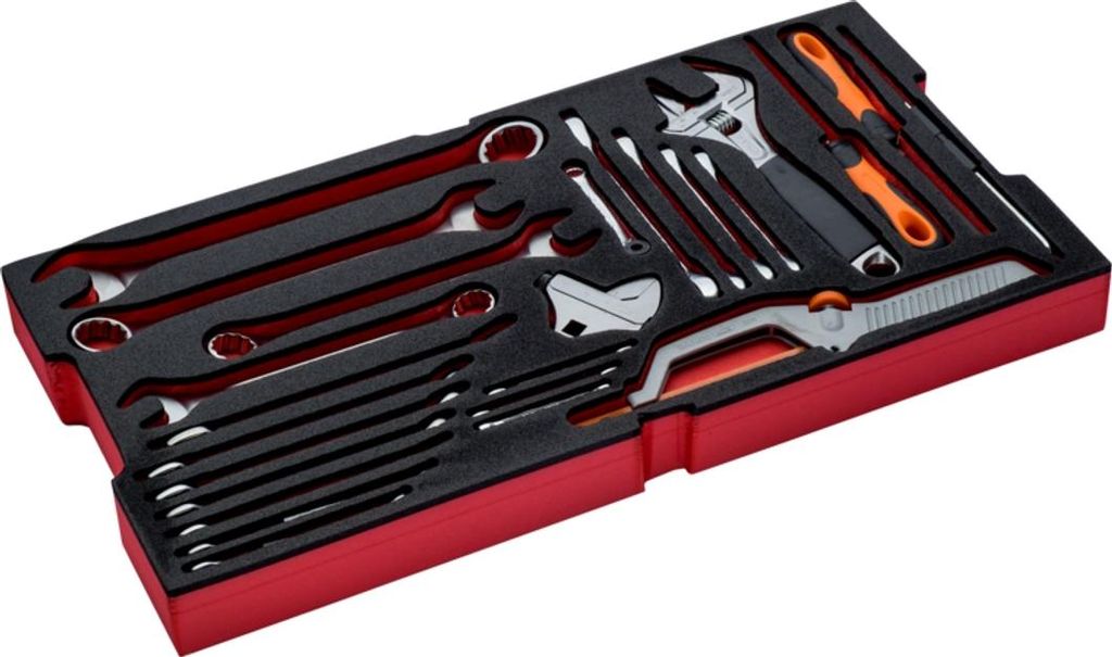 Bahco Schraubenschlüssel-Satz mit Schaumstoffeinlage für den Hartschalenkoffer 4750RCHDW01 - 25-tlg.