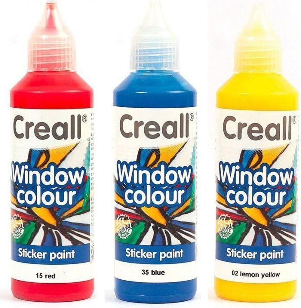 3 repositionierbare Farben für Fenster 80 ml - Produktbild 