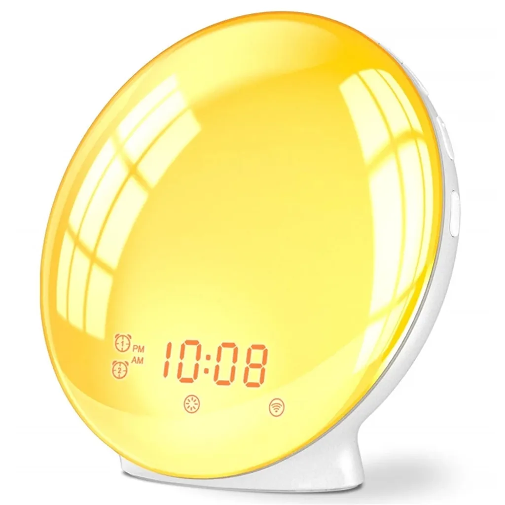 Réveil Simulateur d'Aube Wi-Fi iQtech avec Radio FM et Lumière Naturelle