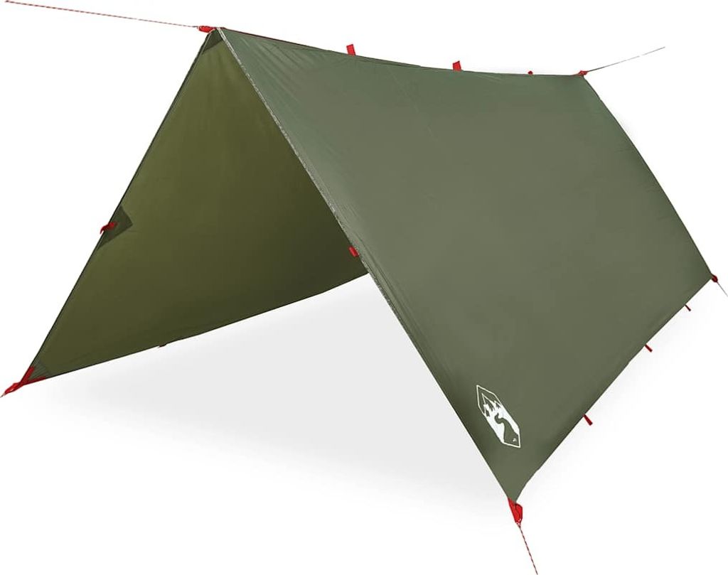 vidaXL Tarp Olivgrün 366x306 cm Wasserdicht Produktbild 