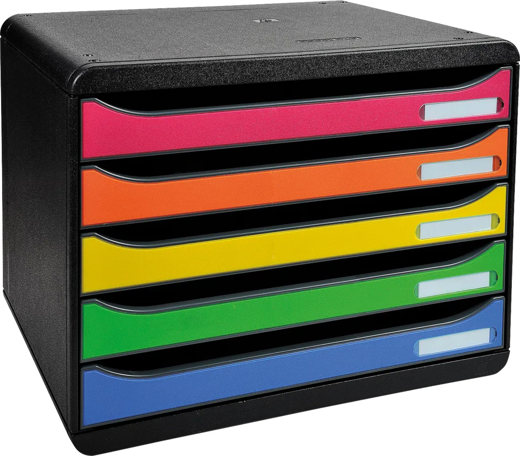 Organizer Scrivania Exacompta Big Box Plus Orizzontale Arcobaleno