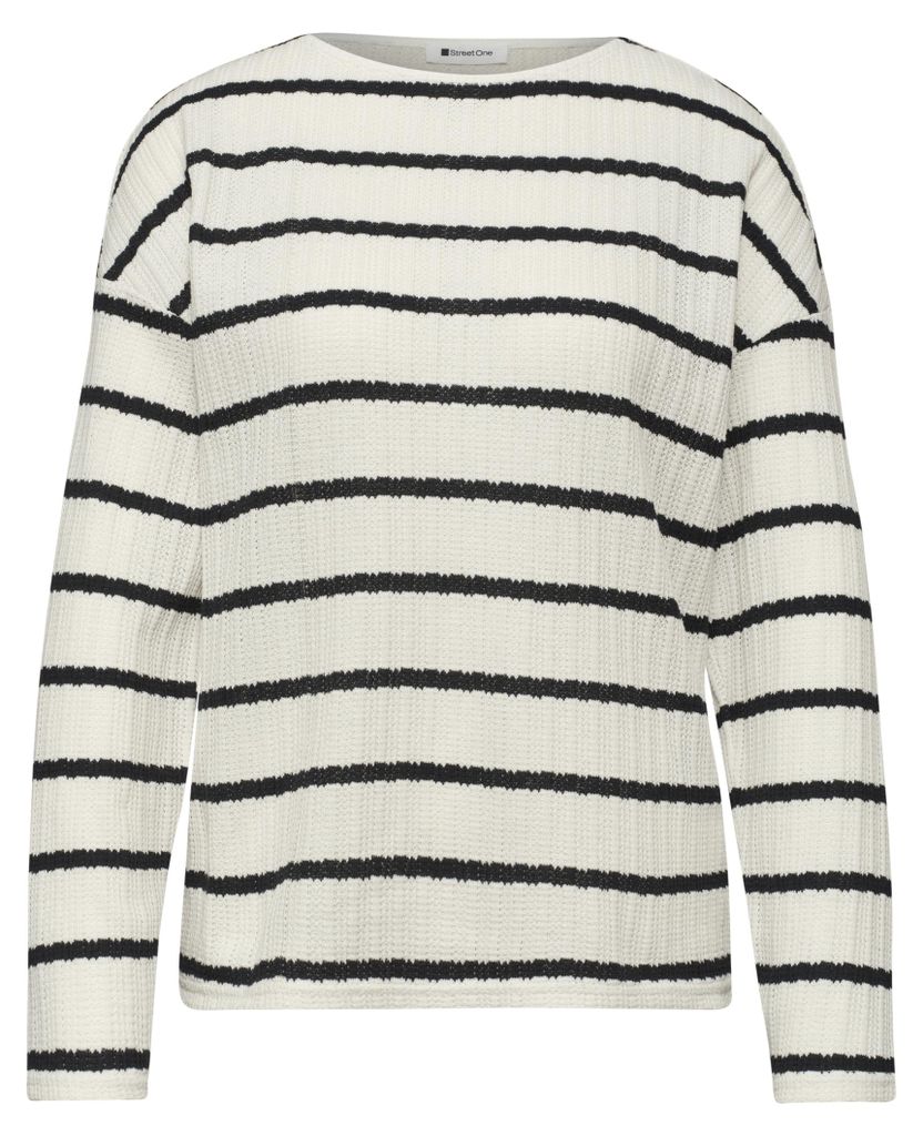 Street One Gestreiftes Strick-Look Shirt Produktbild 