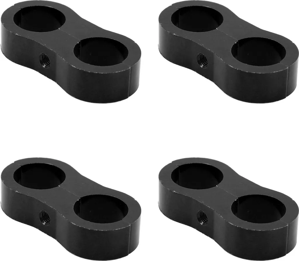 Accessorio Linea Olio 10AN - Set 4 Morsetti Design Billet CNC