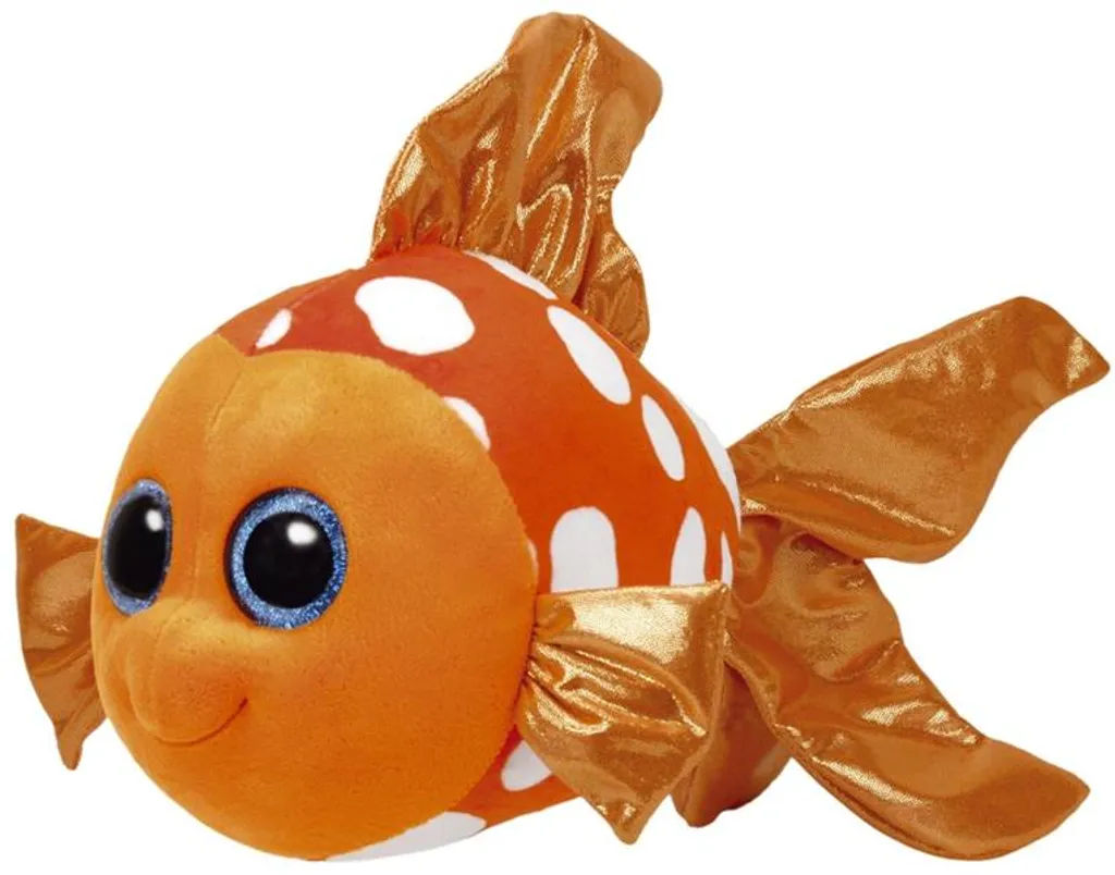 Peluche Poisson Clown TY 24cm : Le compagnon anti-stress doux et XL