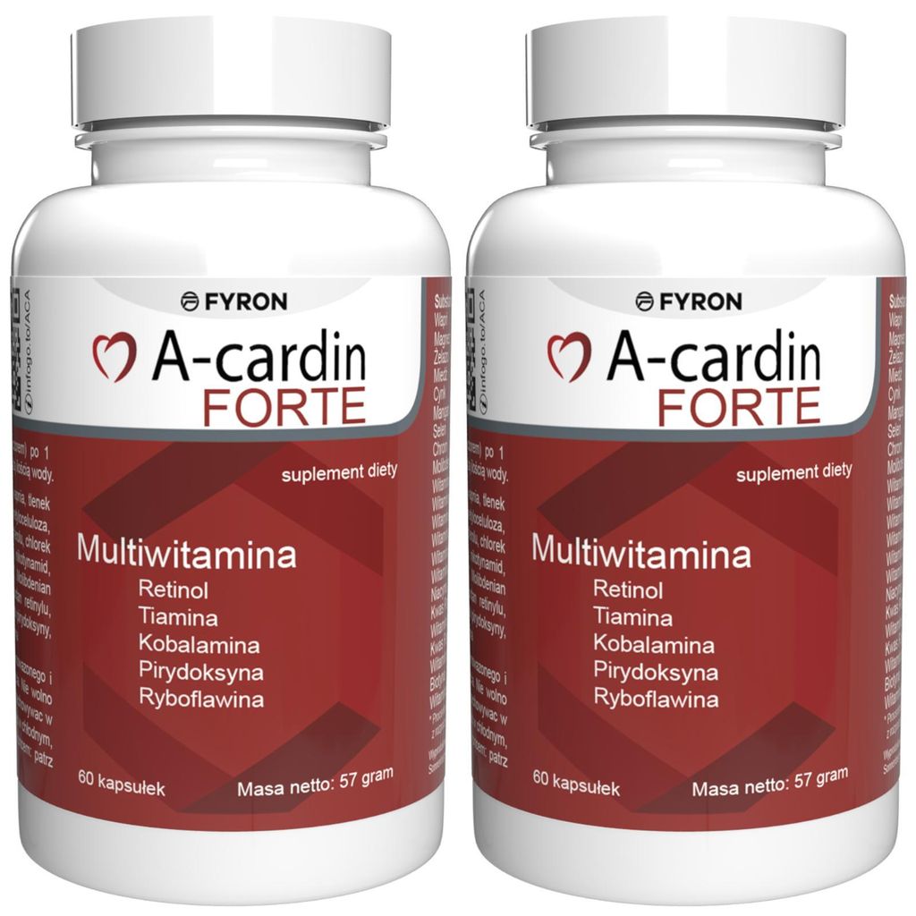 A-cardin Forte - 120 Kapseln (2x60) hochdosiert - Original Produktbild 