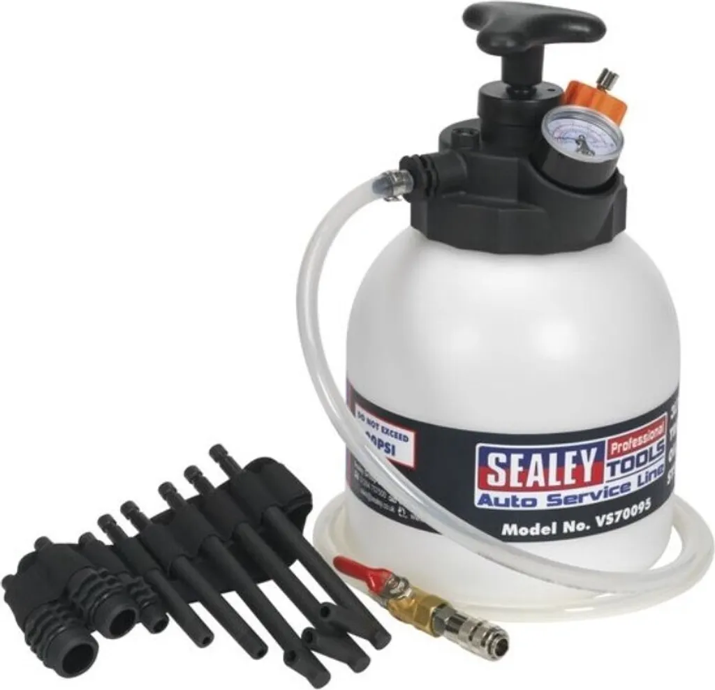 Remplisseur d'huile manuel 3 litres avec tuyau flexible Sealey VS70095