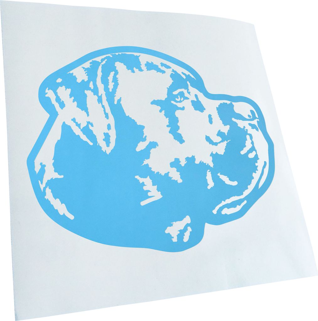 Kiwistar - Autoaufkleber - Cane Carso Hund - Lichtblau - 24x18cm - Aufkleber für Auto, Laptop, Fahrrad, LKW, Motorrad mehrfarbig JDM Decal Racing