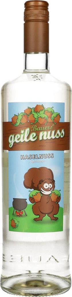 Bauers geile nuss Haselnuss Spirituose 33% Vol. 1l