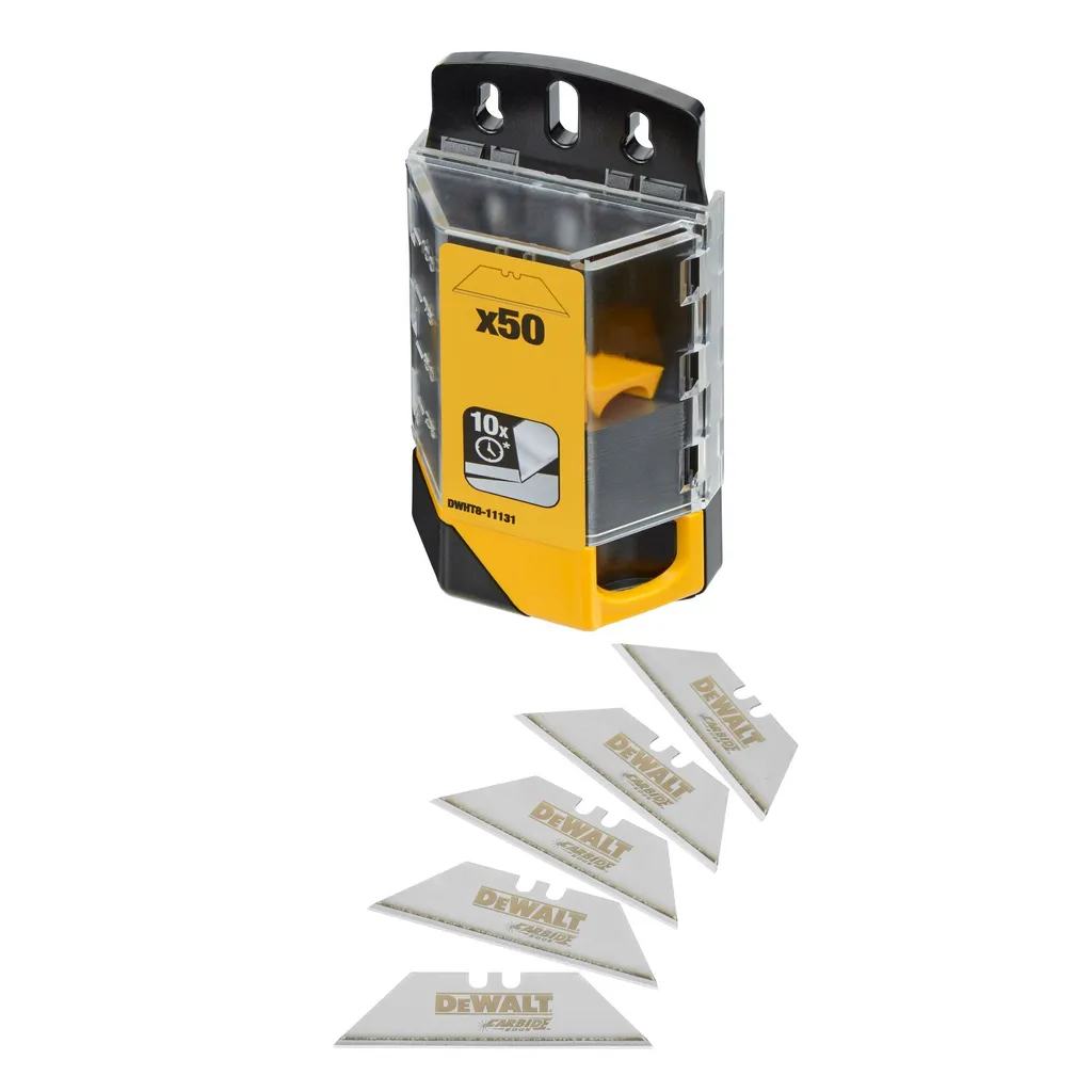 Lame trapèze DEWALT carbure de tungstène par 50 pièces robustes