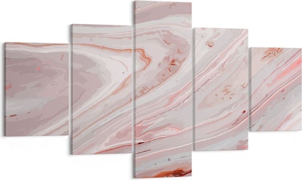 Bild auf Leinwand - Leinwandbild - Abstraktion modern - 125x70cm - Wand Bild - Wanddeko - Leinwanddruck - Bilder - Kunstdruck - Wanddekoration - Le...