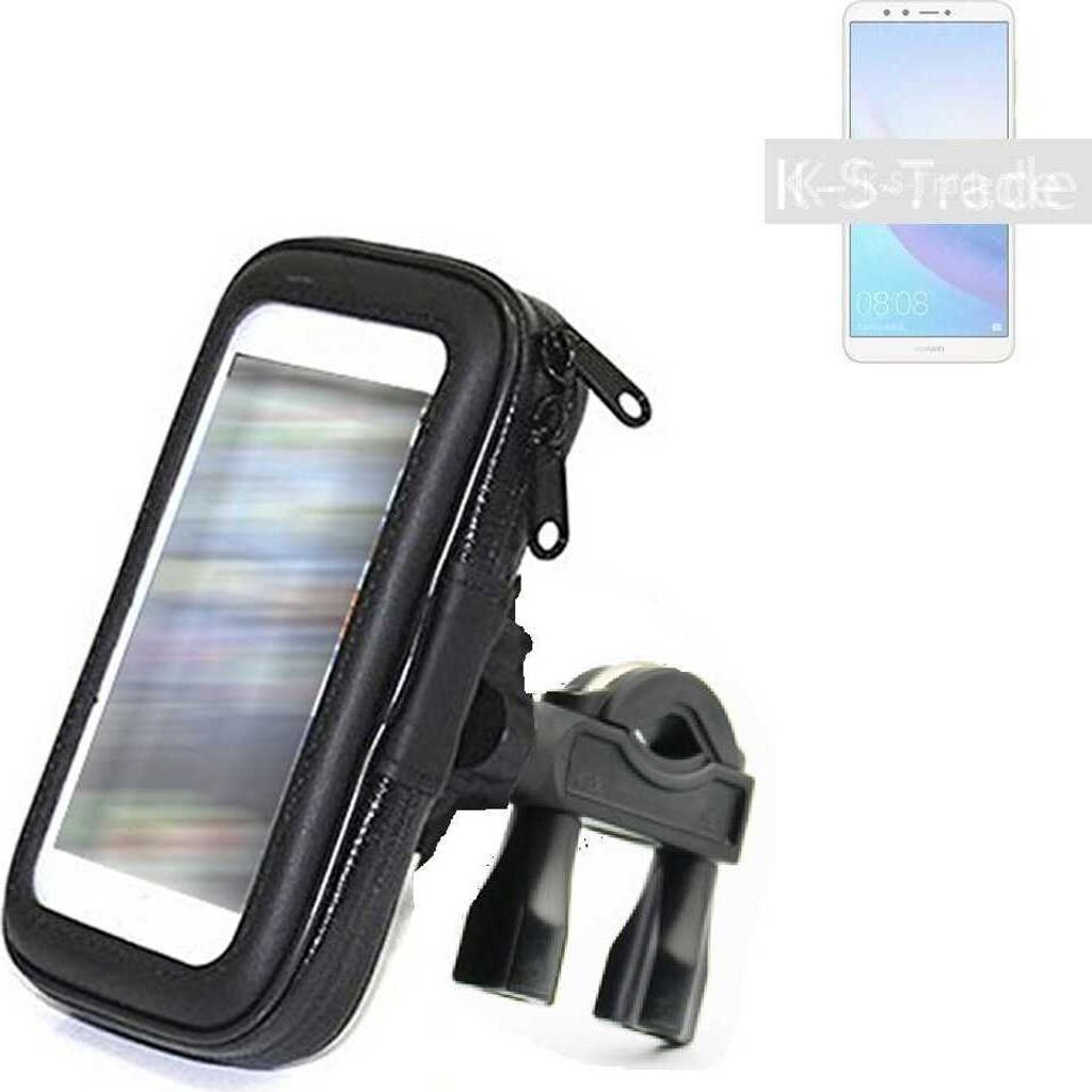 K-S-Trade Fahrrad-Halterung kompatibel mit Samsung Galaxy A90 Handy-Halterung Halter Lenkstange Fahrradhalterung Motorrad Bike Mount Wasserabweisend