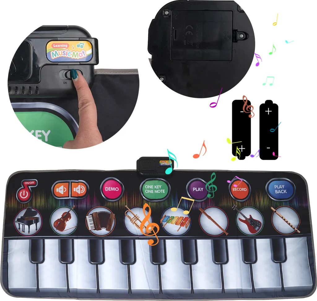 Tapis Musical Interactif MalPlay avec Clavier Multi-Modes pour Petits 3+ - 15