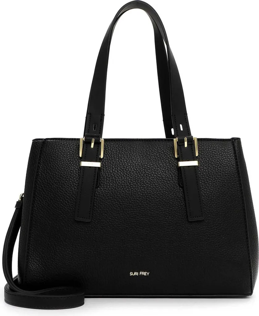 Borsa SURI FREY Maggy Nera: Shopper Vegana Leggera e Organizzata