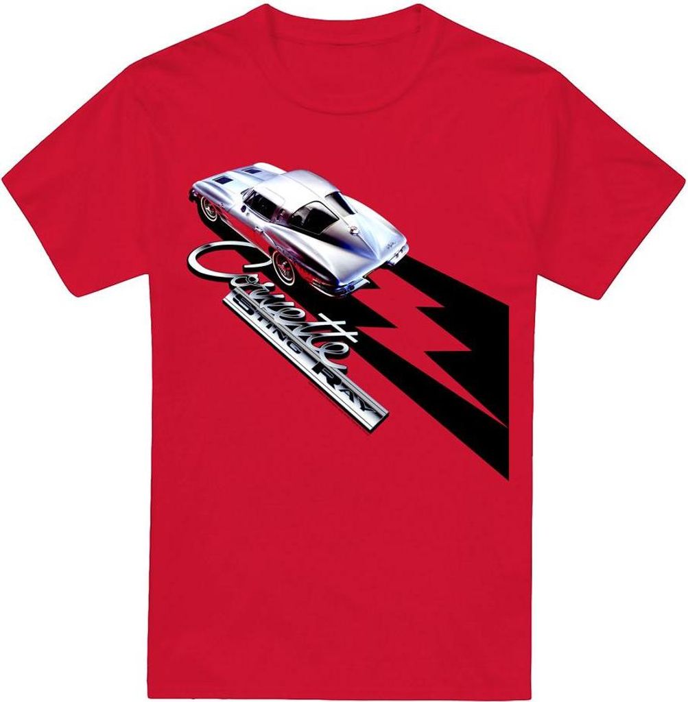 Chevrolet - "Split Window Sting Ray" T-Shirt für Herren/Damen Uni TV21108 (XL) (Rot)
