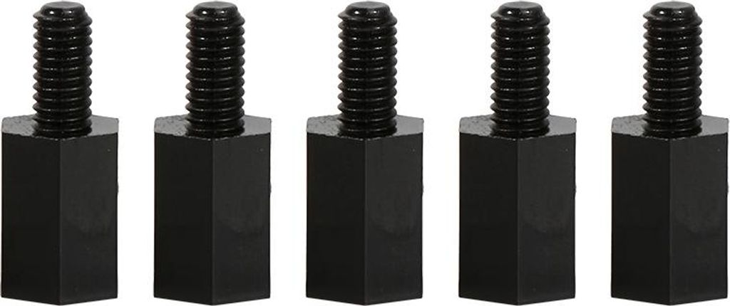 100 Stück M2 M3 M4 Kunststoff Nylon Sechskant Außengewinde Innengewinde Distanzschraube Rundkopfmutter